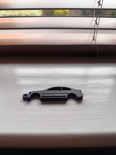 Bmw e46 silhouette - silhouette, keychains