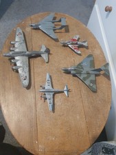 Set Of 5 Dinky Toy Aircraft.