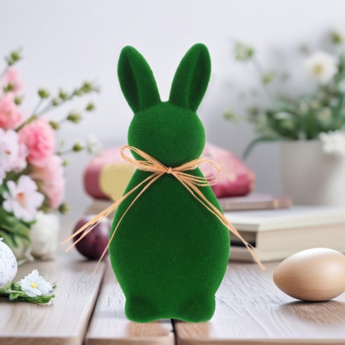 Flocked easter bunny - ,