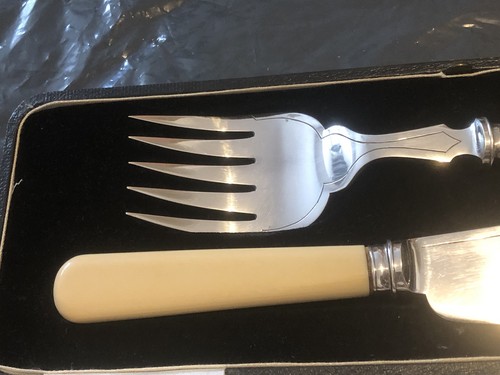 Vintage fish serving knife and - vintage,
