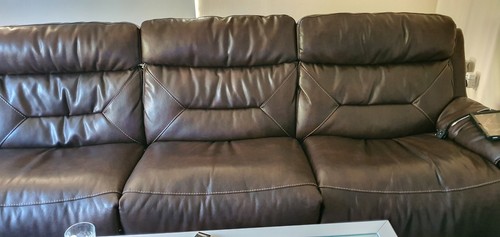 Brown leather electric - leather,