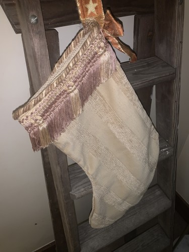 Vintage luxury xmas stocking - vintage,