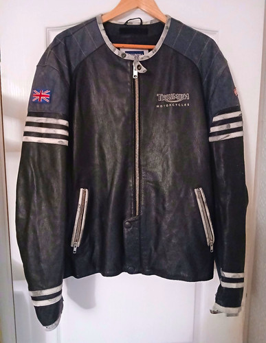 Triumph leather motorcycle - leather,