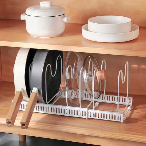 Expandable pan lid - lid, organiser