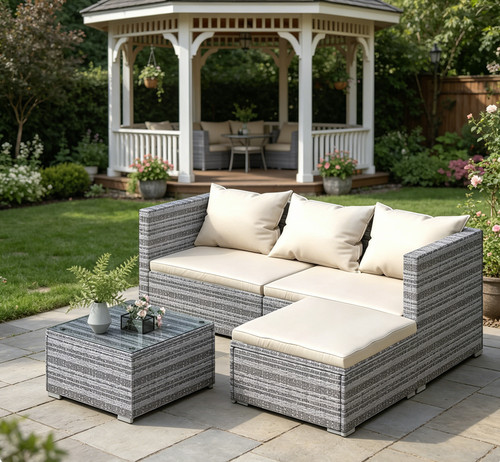 4pcs rattan garden furniture - 4pcs,