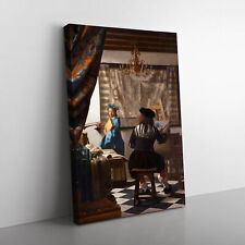 The Art Of By Johannes Vermeer Canvas Wall Art Print Framed Picture Home Decor