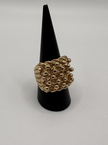 9ct gold silver keeper - 9ct,