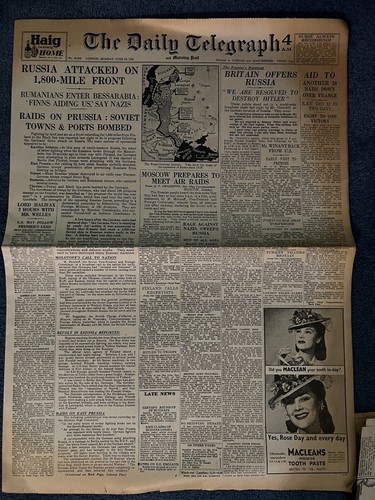 Daily telegraph june 23rd 1941 - june,