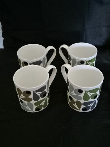 Orla kiely green acorn mugs - kiely,
