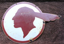 PONTAIC CAR  ENAMEL SIGN.