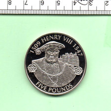 2009 KING HENRY VIII LIFE CELEBRATION GENUINE JERSEY PROOF £5 COIN (HS-361)