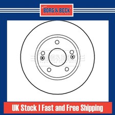 2x Brake Discs Pair Vented For Kia Cee'D 1.4 CVVT Front 517121F000 517122C000