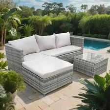 Grey Rattan Garden Outdoor