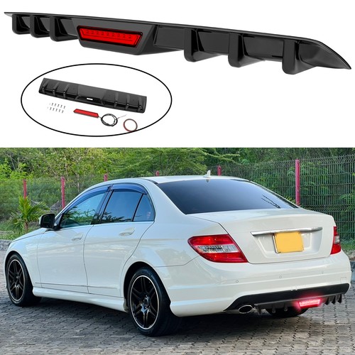 Glossy rear bumper - glossy, diffuser