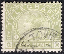 GB: 1876-1881 4d Telegraph Sg T5 Superb Used Example - Cat £125