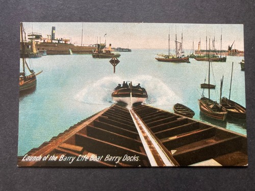 Launch barry lifeboat at - of,