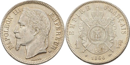 France strasbourg franc 1866 - france,