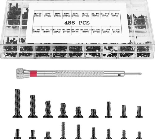 486 pcs small screws - 486,