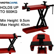 500KG Motorcycle Motorbike Lift Scissor Vehicle Bench Heavy Duty Repair Stand