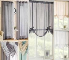 GLITZ / GLITTER / SPARKLY VOILE CURTAIN PANELS / TIE BLINDS / SWAGS  MIX'n'MATCH