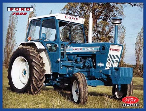Vintage ford 7000 tractor - vintage,