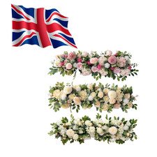 100Cm Luxury White Rose