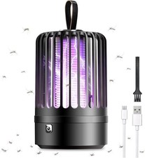 Electric Fly Catcher, Portable Bug Zapper, 4000mAh Rechargeable Mosquito Killer