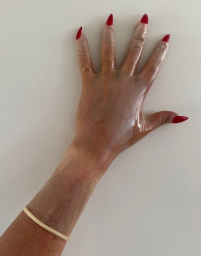 Latex gloves transparent - latex,