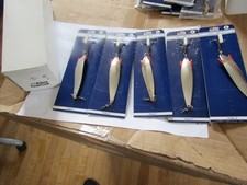 X rare unused trade pack 5 vintage abu garcia silver 28g toby fishing lures