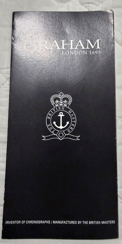Very rare graham watch leaflet - very,