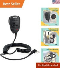 LED Walkie Talkie Shoulder Mic