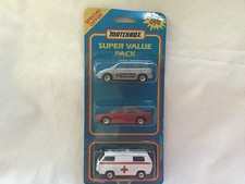 MATCHBOX MB858 TRIPLE PACK NISSAN PRAIRIE - VAUXALL CAVALIER - VW TRANSPORTER