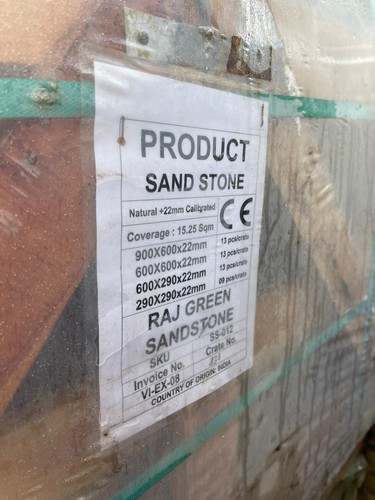 Raj green sandstone patio - green,