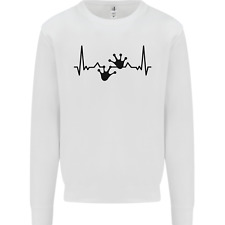 Lizard ECG Gekko Pulse Bearded Dragon Kids Sweatshirt Jumper