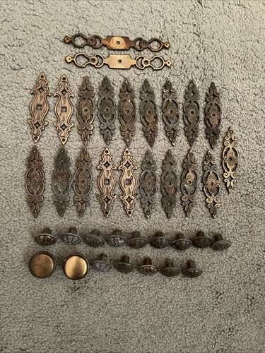 Brass drawer plates and