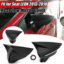 Wing Mirror Cover Caps Trim For Seat Leon Cupra MK3 5F Ibiza MK5 Arona KJ7 Black