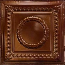 Painted Tin Ceiling Tile in Antique Rustic Copper