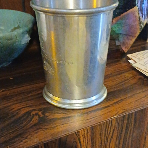 Vintage silverplate tumbler - vintage,