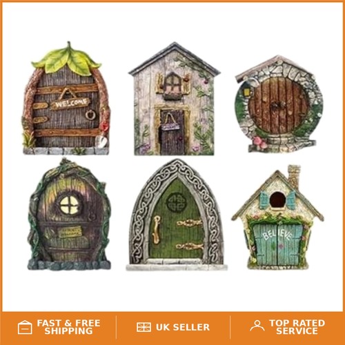 Enchanting 6pcs fairy door set - enchanting,