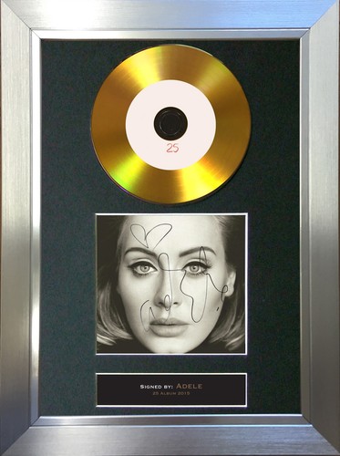 117 adele gold disc - gold, mounted