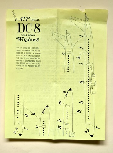 Atp decals 144 8 63 - 1/144, dc-8-63
