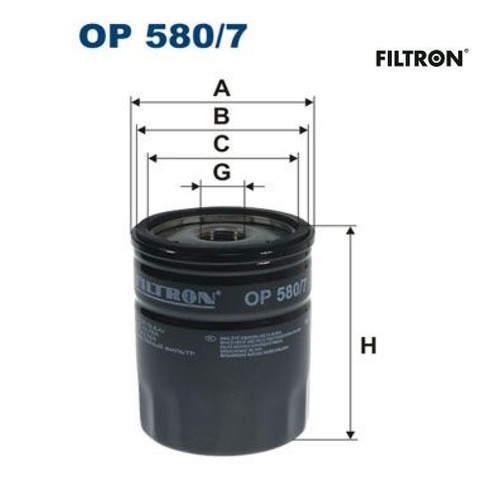 Oil filter filtron 580 7 - filtron, 580/7