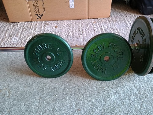 Body sculpture barbell - sculpture,