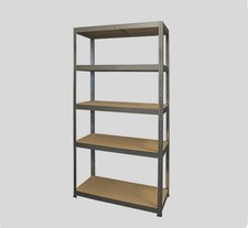 ESSENTIALS 5-TIER METAL GARAGE SHELVING UNIT 900MM X 600MM X 1800MM
