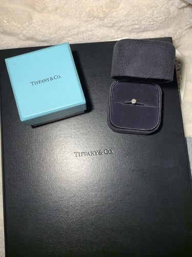 Tiffany platinum solitaire - tiffany,