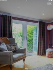 Fabulous Tartan Curtains In Black /grey Pink And White