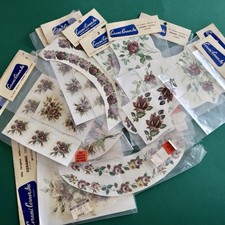 Vtg Ceramic Decals Mixed Media