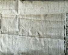 Organic Rustic Hemp Hessian Burlap Fabric textile Handwoven natural 35 cm wide