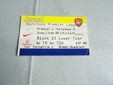 Ticket Arsenal v Tottenham
