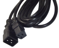 5m IEC C19 to IEC C20 Power Cable - 16 Amp UPS Extension Lead